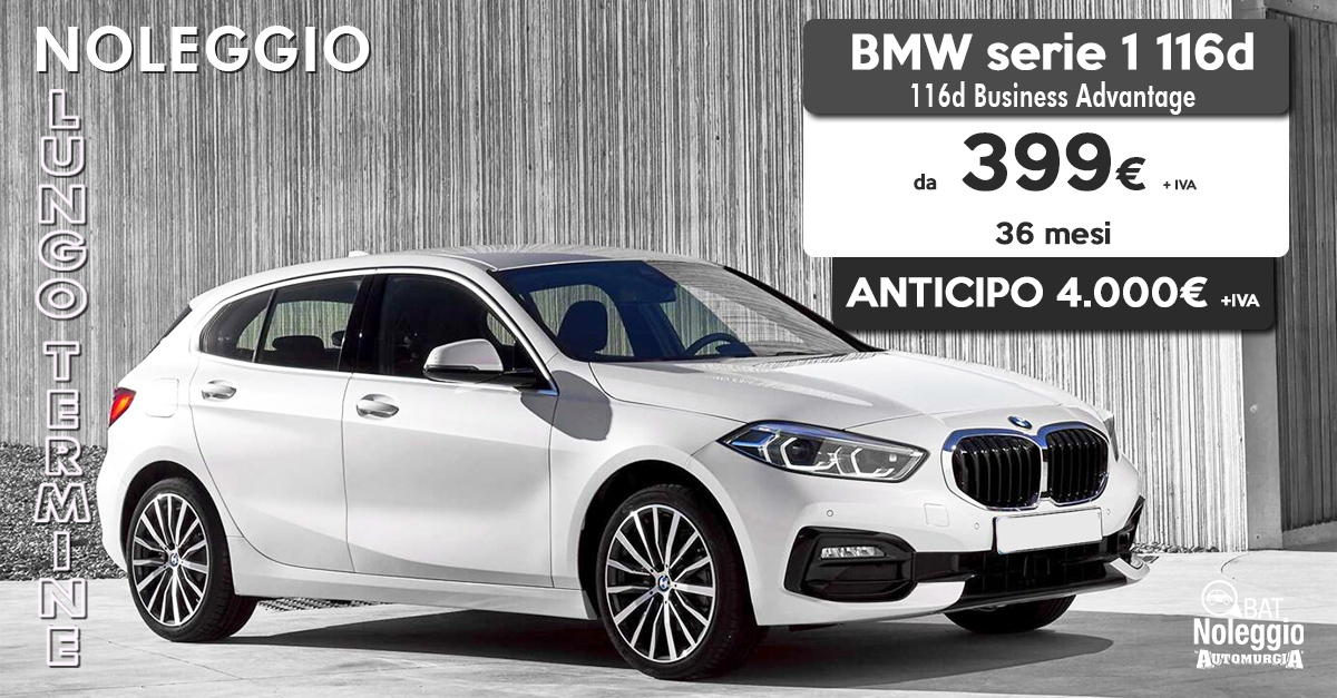 NLT - BMW SERIE 1 tua da 399€ al mese