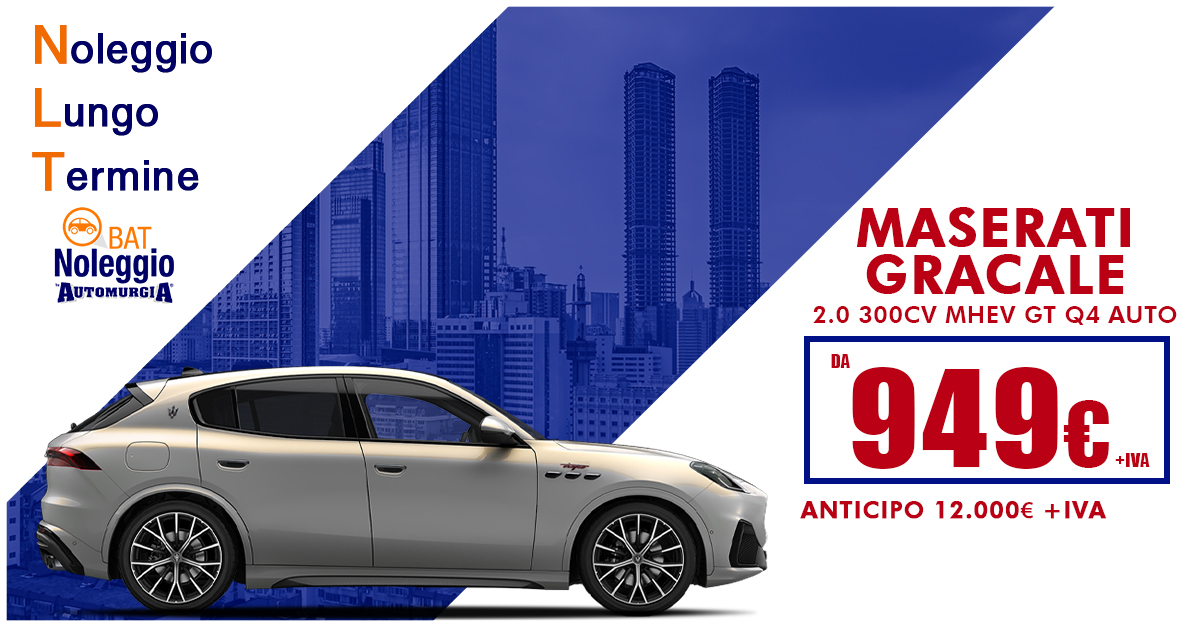 NLT - Maserati Grecale tua da 949€ al mese